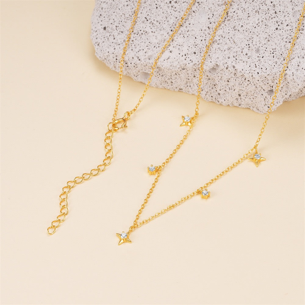 Little Cross Star Necklace