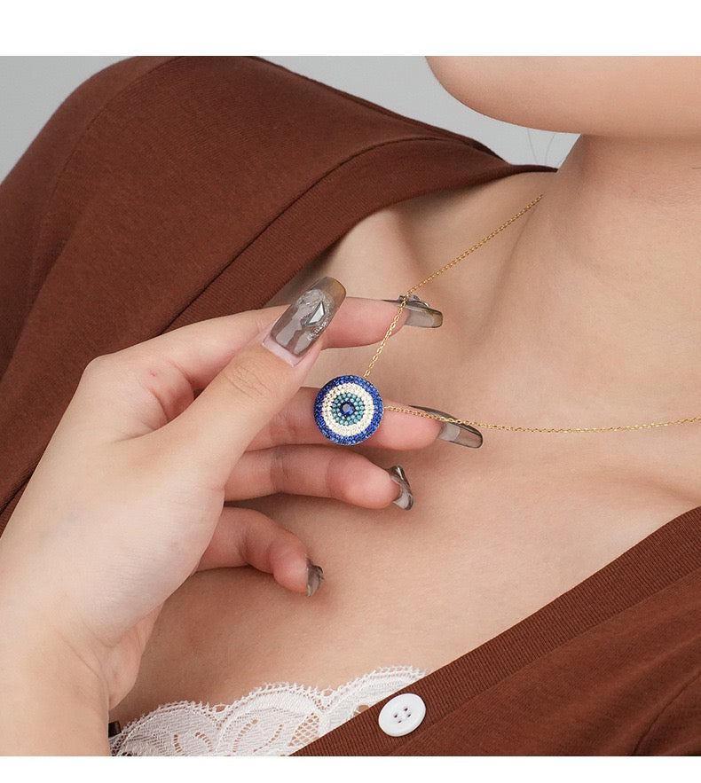 Blue Evil Eye Necklace