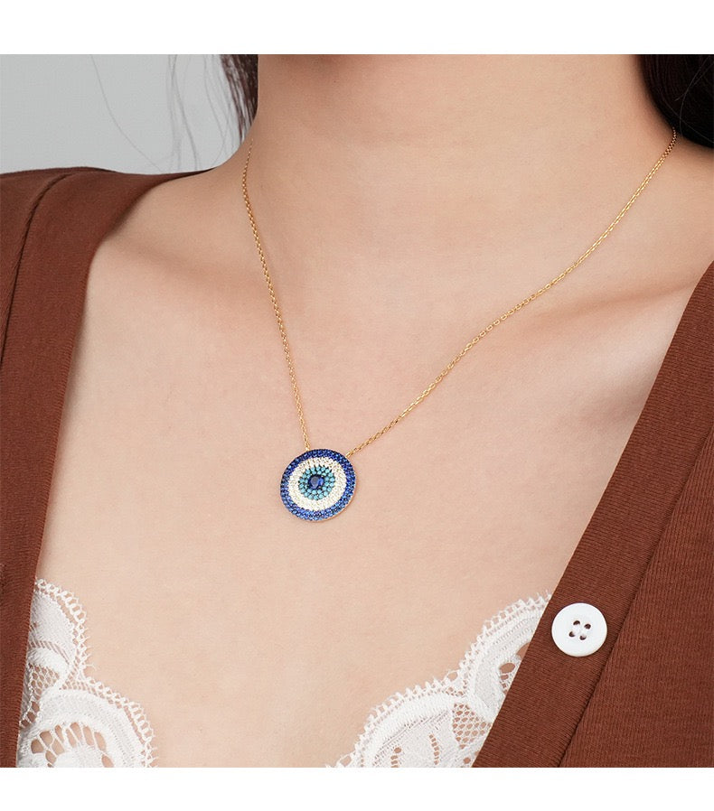 Blue Evil Eye Necklace
