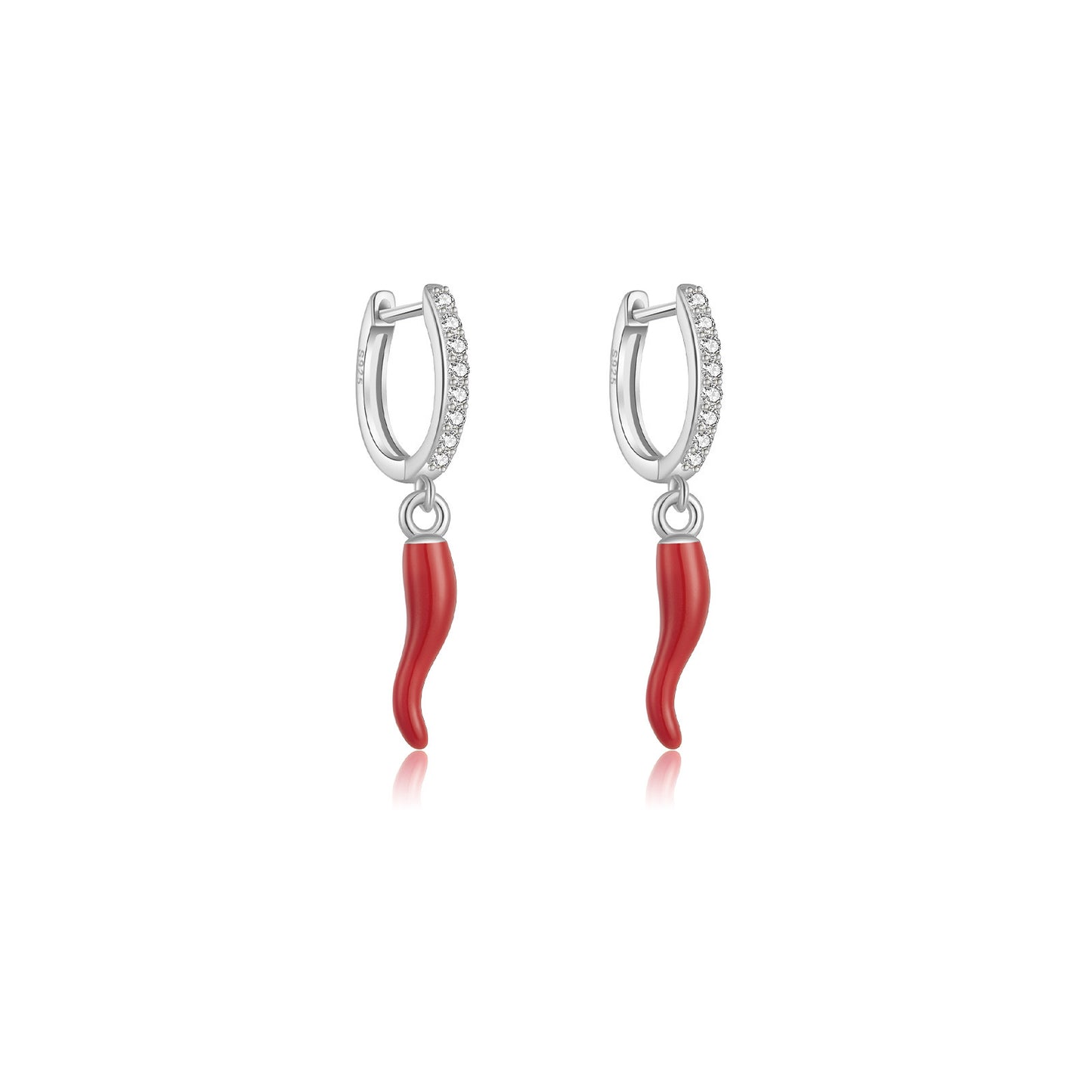 Sparkle Hoop Chilli Earring