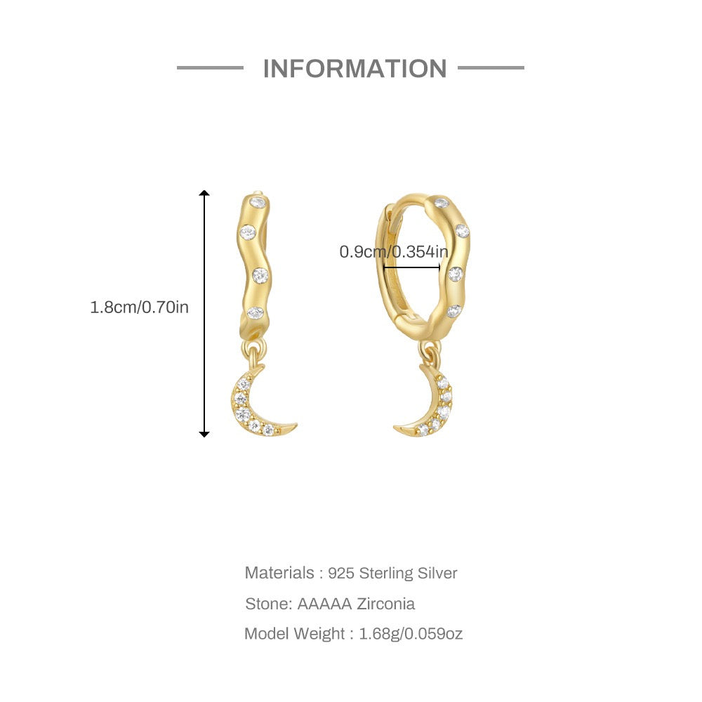 Twomoon Earrings
