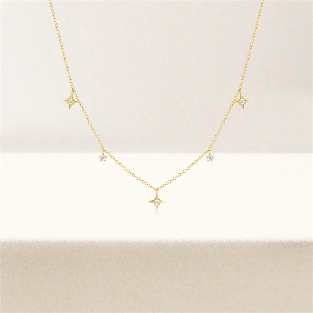 Little Cross Star Necklace