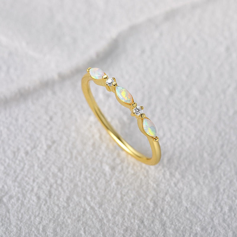 Twomoon Eleanor Opal Ring