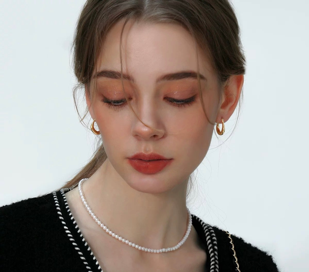 Moon Hoops Earrings