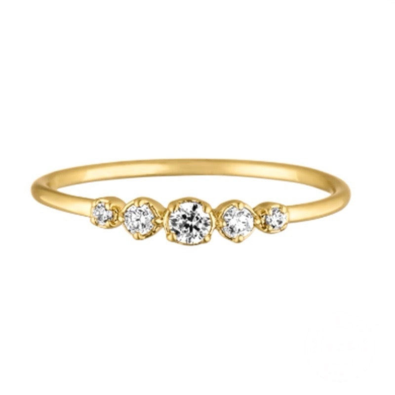 Crystal Stack Sparkle Ring