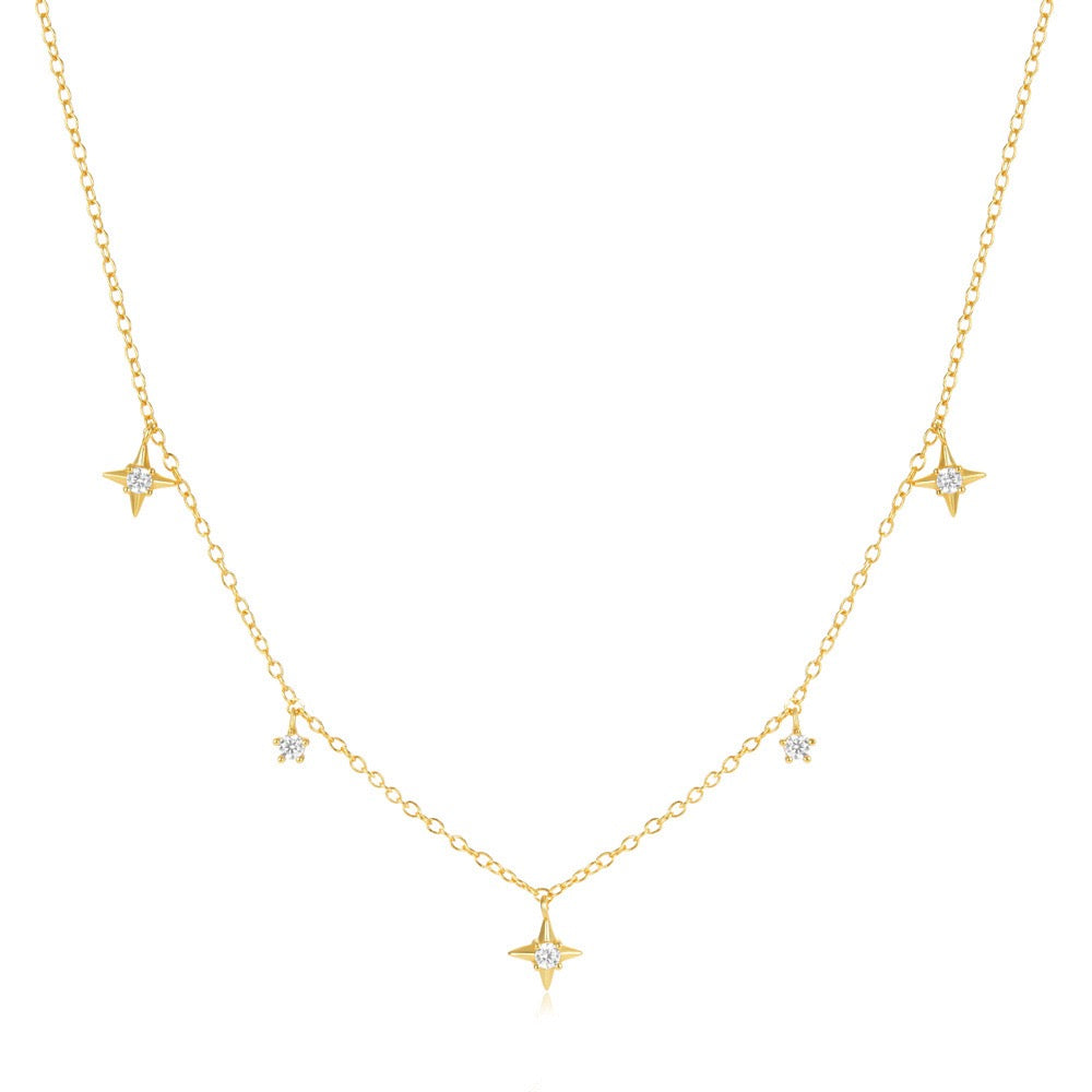 Little Cross Star Necklace