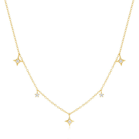 Little Cross Star Necklace