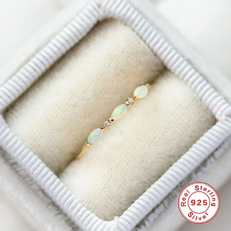Twomoon Eleanor Opal Ring