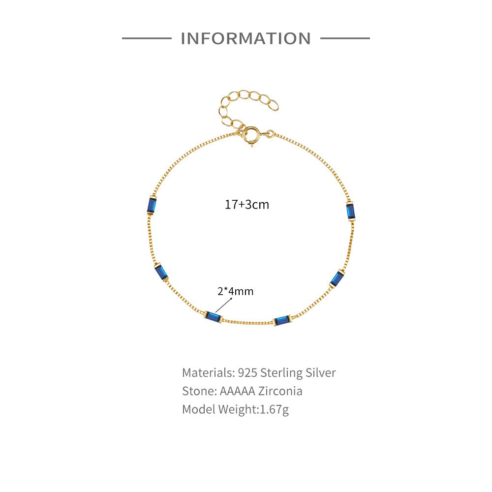 Wind Blue Zircon Bracelet