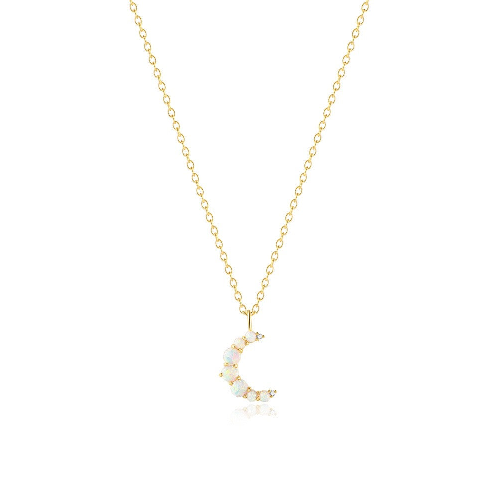 Lunar Opal Pendant Necklace