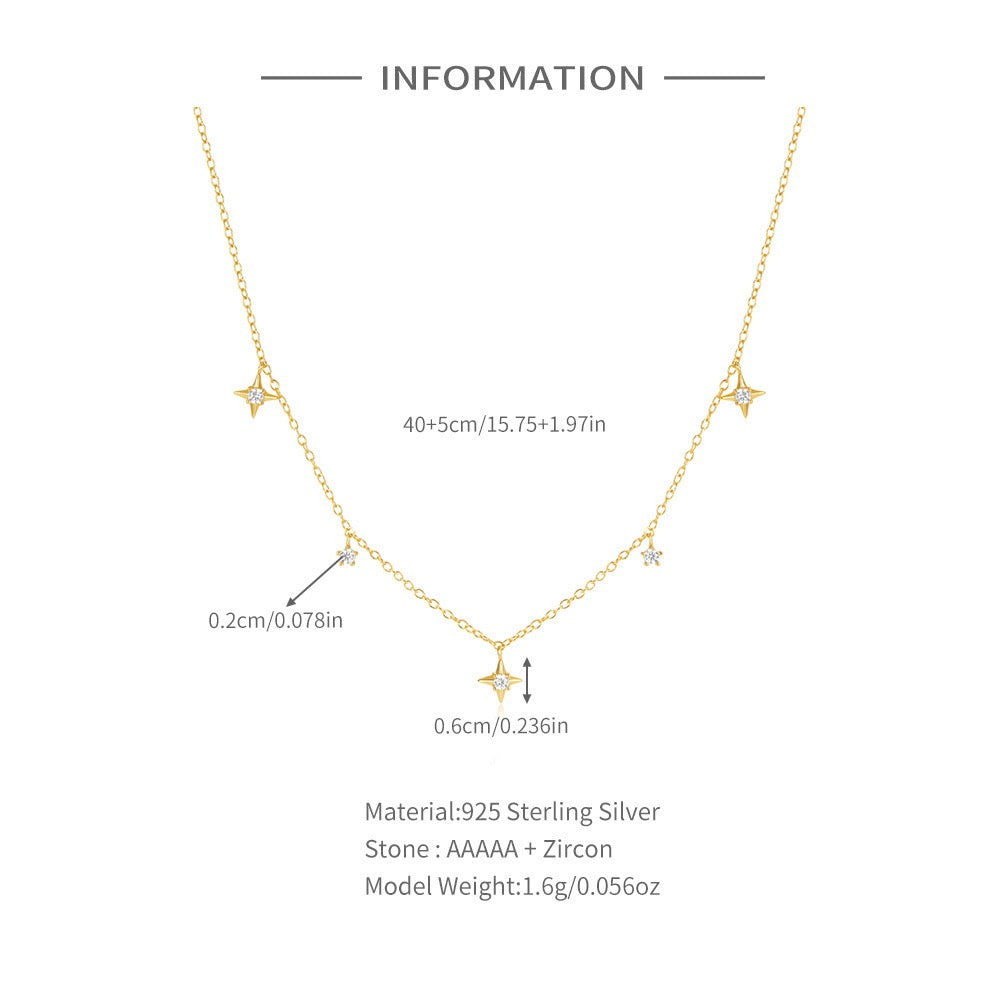 Little Cross Star Necklace