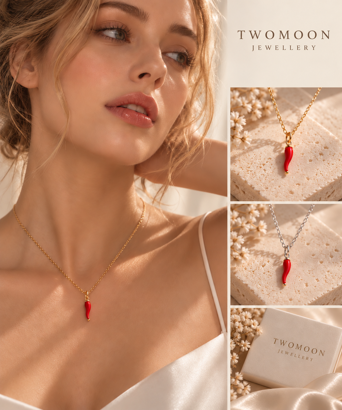 Twomoon Chilli Necklace