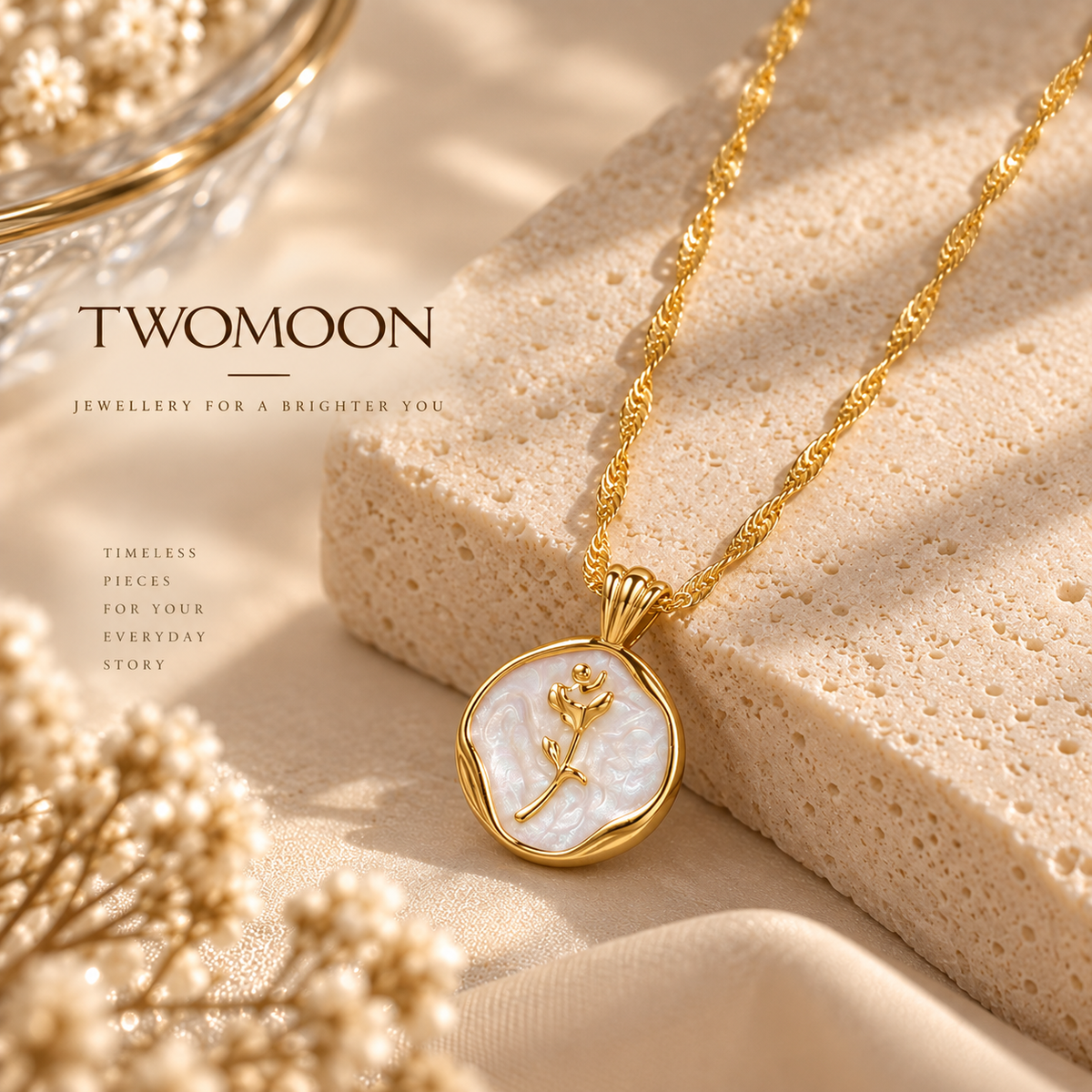 Rose Pendant Necklace