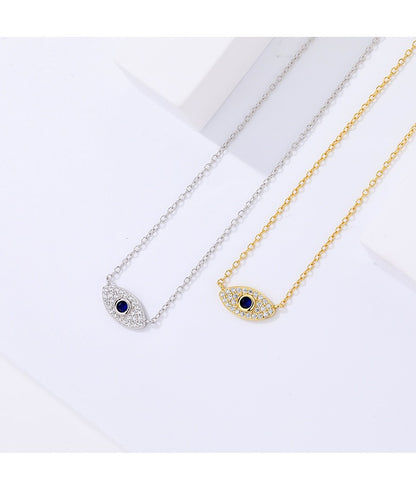 Sapphire Evil Eye Necklace