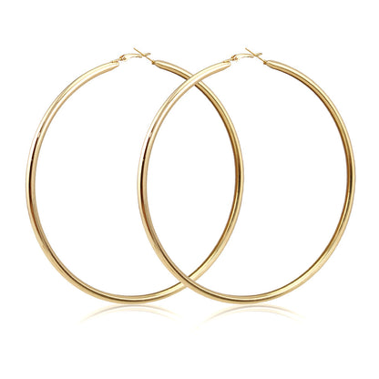 Round Hoop Earrings