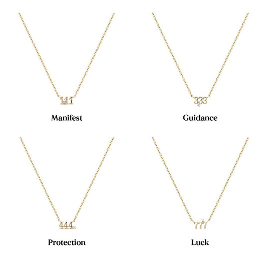 Twomoon Angel Number Necklace