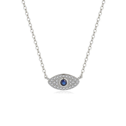 Sapphire Evil Eye Necklace