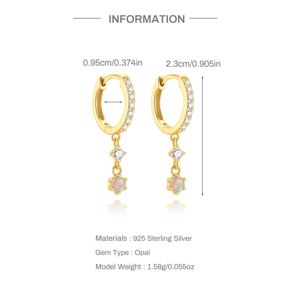 Opal Sleepers Earrings