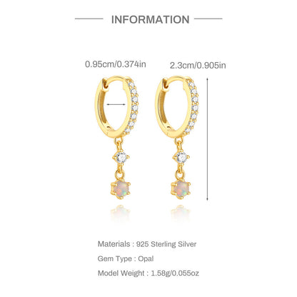 Opal Sleepers Earrings