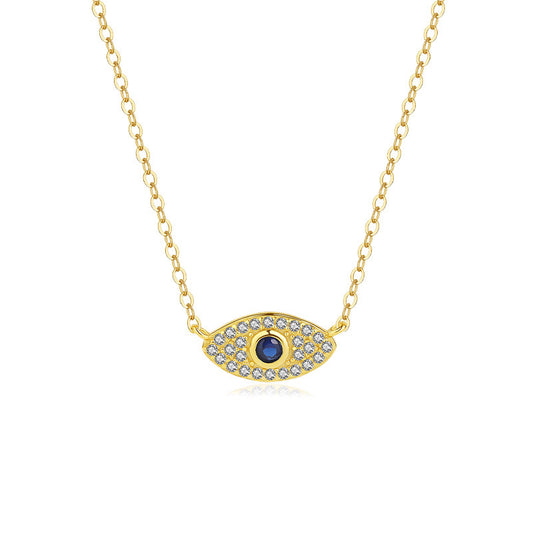 Sapphire Evil Eye Necklace