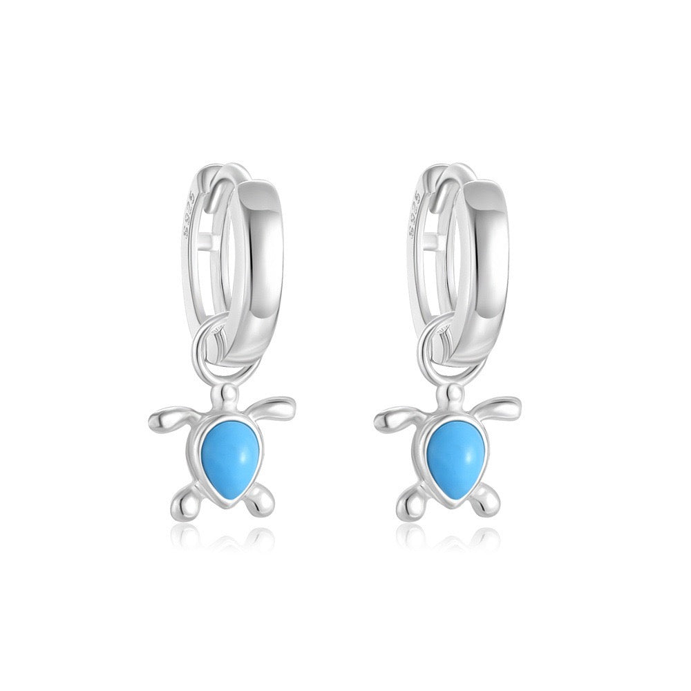 Turtle Turquoise Earring