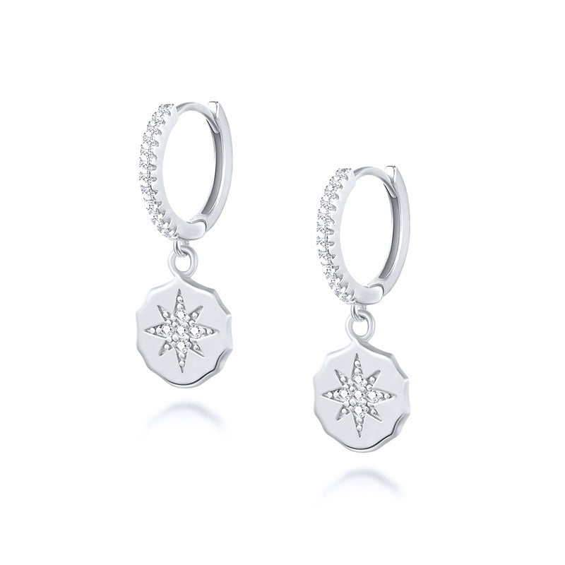 Sparkling North Star Earrings