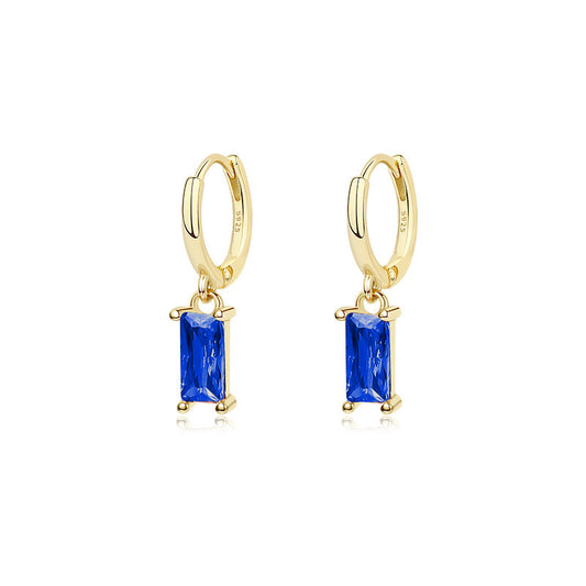 Everyday Edges Blue Earrings