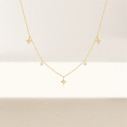 Little Cross Star Necklace