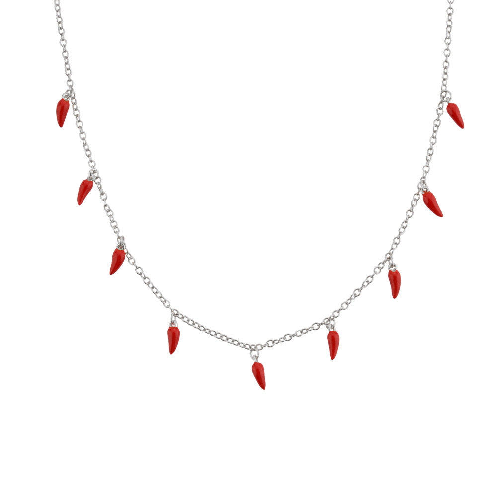 Chilli Pepper Charms Necklace