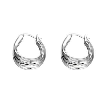 Simple Twisted Hoop Earrings