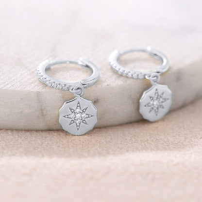 Sparkling North Star Earrings