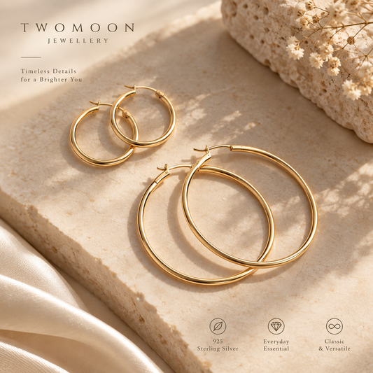 Round Hoop Earrings