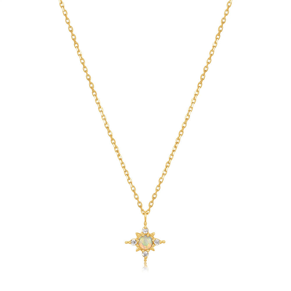 Opal Star Necklace