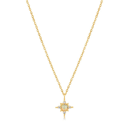 Opal Star Necklace