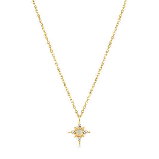 Opal Star Necklace