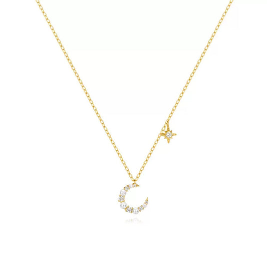 Pearl Moon Necklace