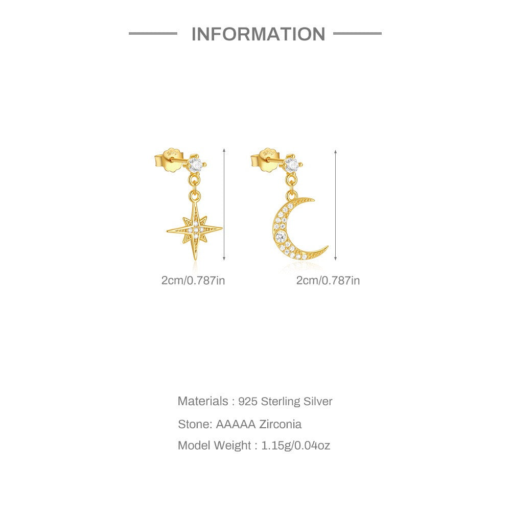 Little Moon Star Studs