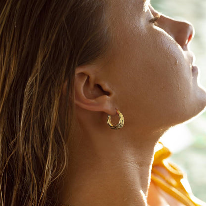 Simple Twisted Hoop Earrings