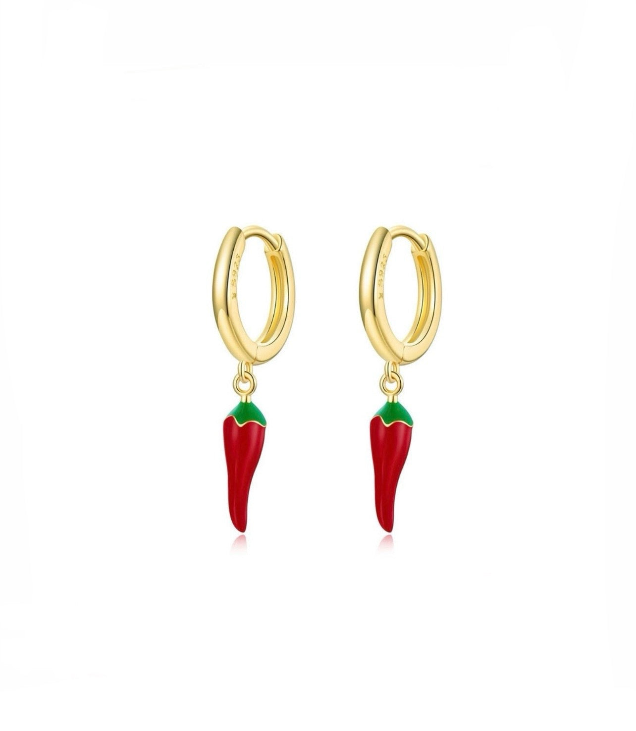 Chilli Pepper Charm Earrings