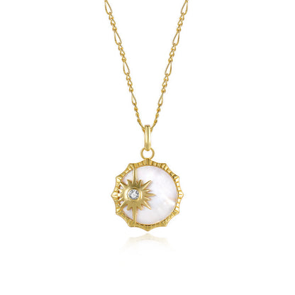 SunMoonStar White Shell Necklace