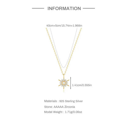Opal Sunflower Star Necklace
