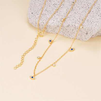 Evil Eye Trio Necklace