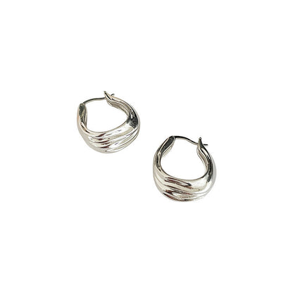 Simple Twisted Hoop Earrings