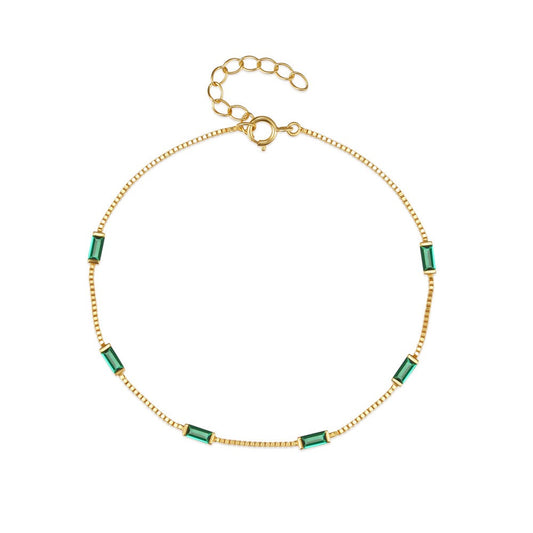 Wind Green Zircon Bracelet