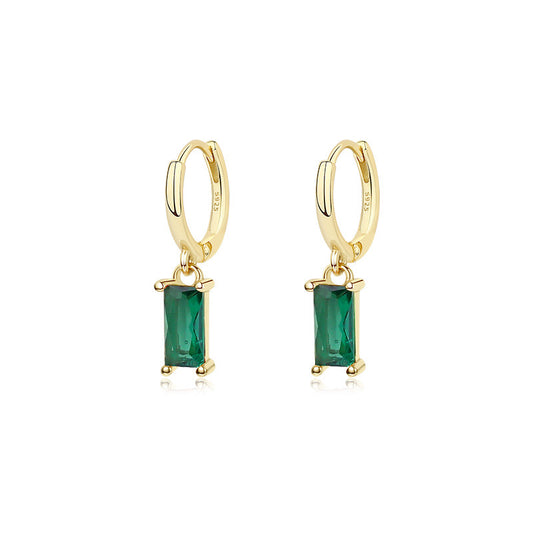 Everyday Edges Green Earrings