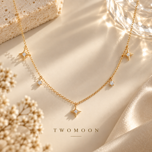 Little Cross Star Necklace