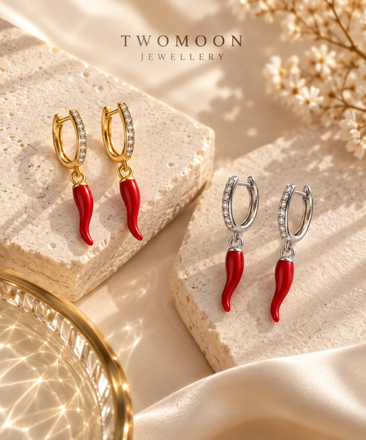 Sparkle Hoop Chilli Earring