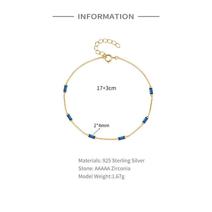 Wind Blue Zircon Bracelet