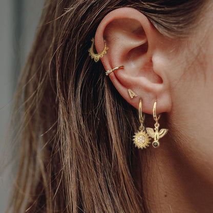 Full Bloom Sunflower Earrings