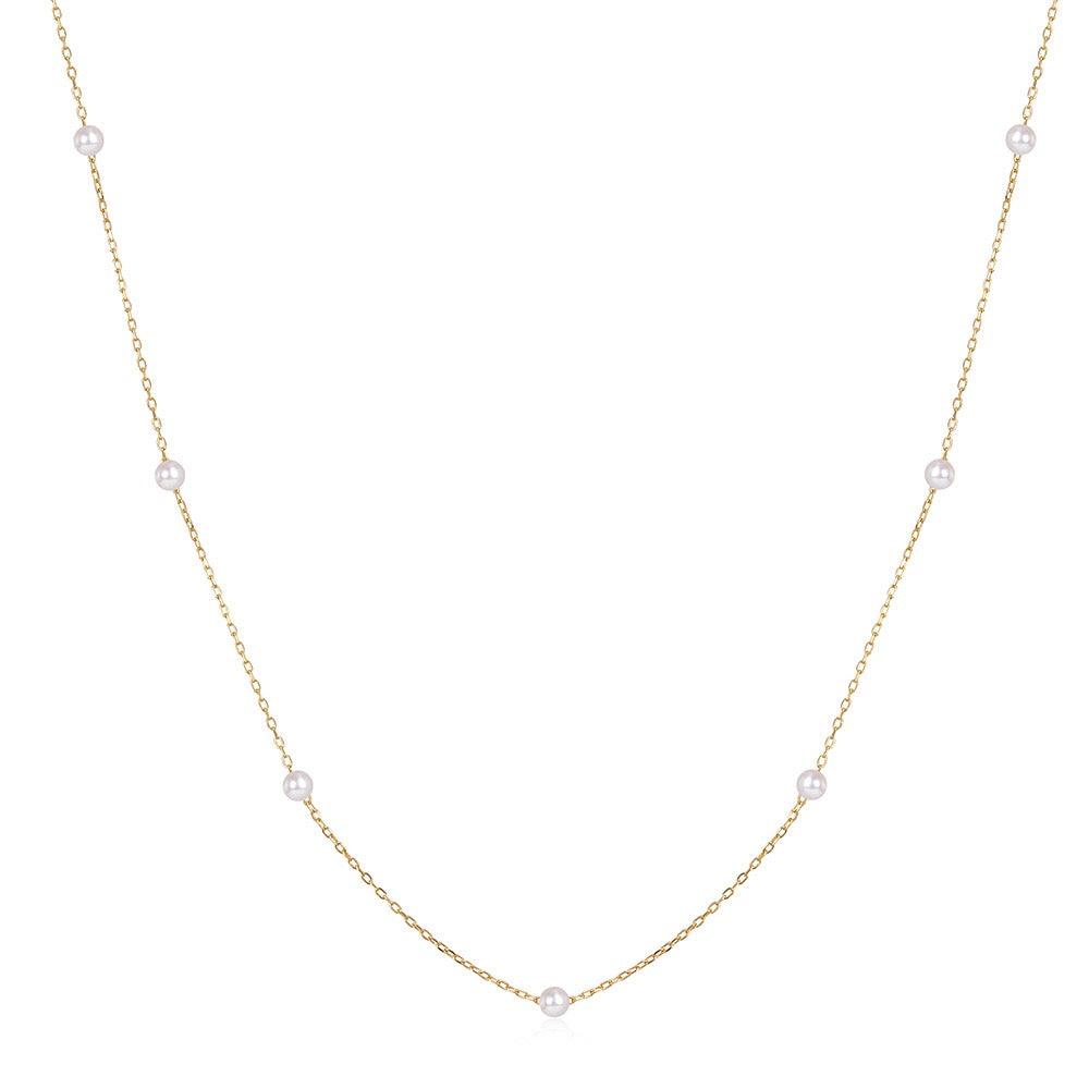 Snow Pearl Chain Necklace